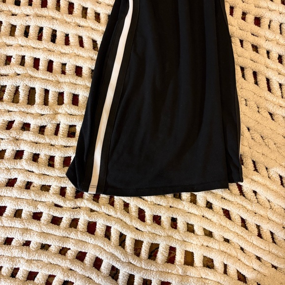 Urban Outfitters Black BodyConMini Dress with White Side Stripes Size XS - Picture 6 of 7